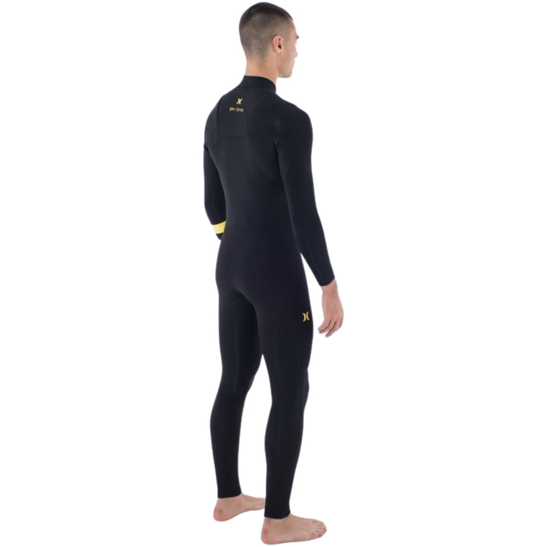 2025 Hurley Mens Plus Nic II 3/2mm Chest Zip Wetsuit MFS0014312 - Black